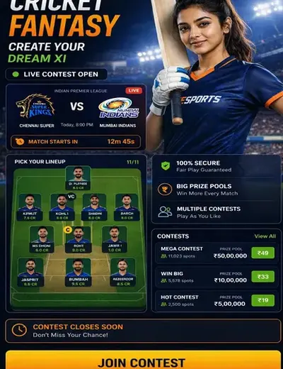99 Club (99 club game) fantasy cricket & matchday visual 3